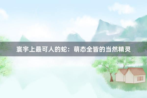 寰宇上最可人的蛇：萌态全皆的当然精灵